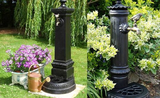 Декоративная колонка водопроводная садовая - декор для сада